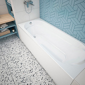  Ванна акриловая Grace 160х70х53см глубина без экрана и ножек МетаКам 