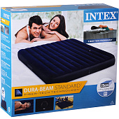  INTEX Кровать надувная Classic downy (Fiber tech) Кинг,1,83м x 2,03м x 25см, 64755 